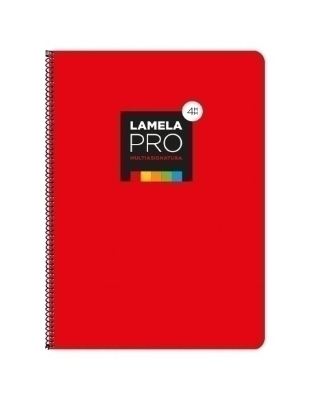 LAMELA BLOC t.DURA Fº 100h CDV. 4 ROJO - Pack de 5 unidades